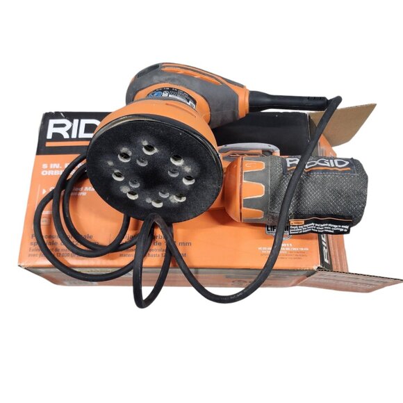 RIDGID R26011 5 in. Random Orbital Hand Sander - Picture 6 of 6